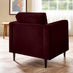 Jolene Maroon Velvet Armchair