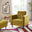 Jolene Mustard Yellow Velvet Armchair
