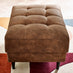 Jolene Tan Faux Leather Footstool