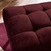 Jolene Maroon Velvet Footstool