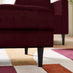 Jolene Maroon Velvet Footstool
