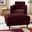 Jolene Maroon Velvet Footstool