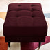 Jolene Maroon Velvet Footstool