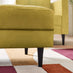 Jolene Mustard Yellow Velvet Footstool