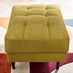 Jolene Mustard Yellow Velvet Footstool