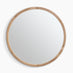 Judith Oak Wood Medium 80x80cm Round Wall Mirror