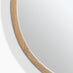 Judith Oak Wood Medium 80x80cm Round Wall Mirror