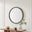 Judith Walnut Wood Medium 80x80cm Round Wall Mirror