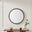 Judith Walnut Wood Medium 80x80cm Round Wall Mirror
