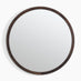 Judith Walnut Wood Medium 80x80cm Round Wall Mirror