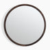 Judith Walnut Wood Medium 80x80cm Round Wall Mirror