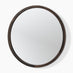 Judith Walnut Wood Medium 80x80cm Round Wall Mirror
