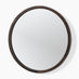 Judith Walnut Wood Medium 80x80cm Round Wall Mirror
