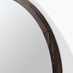 Judith Walnut Wood Medium 80x80cm Round Wall Mirror
