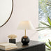Joceline Black Marble Round Table Lamp