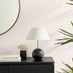 Joceline Black Marble Round Table Lamp