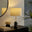 Joceline Black Marble Tall Dimmable Table Lamp