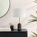 Joceline Black Marble Tall Dimmable Table Lamp