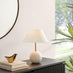 Joceline White Marble Round Table Lamp