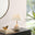 Joceline White Marble Round Table Lamp