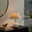 Joceline White Marble Round Table Lamp