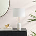 Joceline White Marble Tall Dimmable Table Lamp