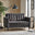 Jolene Dark Grey Velvet 2 Seater Sofa