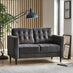 Jolene Dark Grey Velvet 2 Seater Sofa