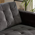 Jolene Dark Grey Velvet 3 Seater Sofa