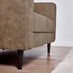 Jolene Brown Faux Leather 2 Seater Sofa