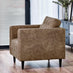 Jolene Brown Faux Leather Armchair