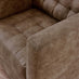 Jolene Brown Faux Leather Armchair