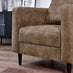 Jolene Brown Faux Leather Armchair