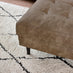 Jolene Brown Faux Leather Footstool