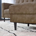 Jolene Brown Faux Leather Footstool