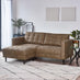 Jolene Brown Faux Leather Footstool