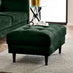 Jolene Emerald Green Velvet Footstool