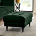 Jolene Emerald Green Velvet Footstool