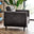 Jolene Dark Grey Velvet Armchair