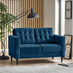 Jolene Navy Blue Velvet 2 Seater Sofa