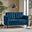 Jolene Navy Blue Velvet 2 Seater Sofa