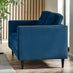 Jolene Navy Blue Velvet 2 Seater Sofa