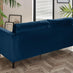Jolene Navy Blue Velvet 3 Seater Sofa