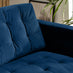 Jolene Navy Blue Velvet 3 Seater Sofa