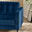 Jolene Navy Blue Velvet 3 Seater Sofa