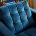 Jolene Navy Blue Velvet Armchair