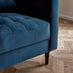 Jolene Navy Blue Velvet Armchair