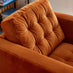 Jolene Burnt Orange Velvet Armchair