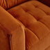 Jolene Burnt Orange Velvet Armchair