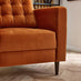Jolene Burnt Orange Velvet Armchair